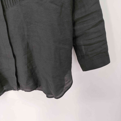 グリーンレーベルリラクシング GREEN LABEL RELAXING ピンタック 七分袖 ブラウス -マシンウォッシャブル レディース ONE SIZE