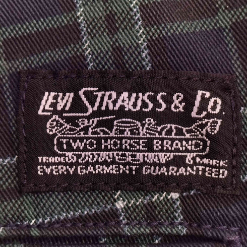 リーバイス Levis ブラックウォッチ チェック柄 ストレートパンツ メンズ 30×32
