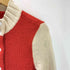 クレージュ courreges バックロゴ スイッチングカラー ローゲージ スタンドネック ニット ジャケット ブルゾン Y2K レディース FR:38