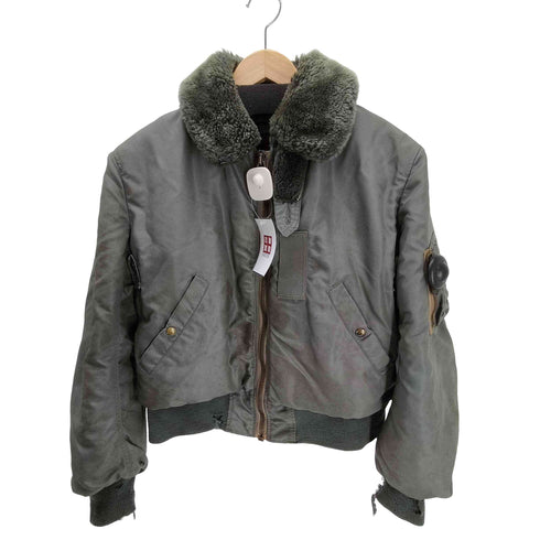 ユーエスエアーフォース U.S. AIR FORCE 50S 米空軍 B-15D Aviators Clothing社製 フライト ジャケット CONMAR ジップ メンズ US:36