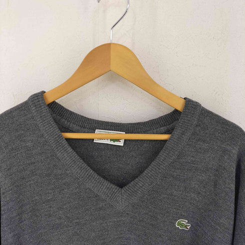 ラコステ LACOSTE 80S 長袖 Vネック ウールセーター メンズ JPN:4