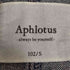 APHLOTUS ボタンフライ カーブ切替 生地裏使いバイカラー ワイドデニムパンツ メンズ JPN:S
