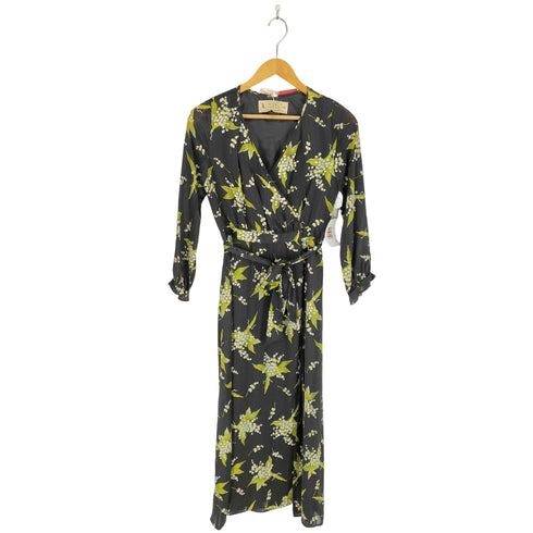 me&me couture 花柄ロングワンピース レディース F