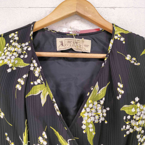 me&me couture 花柄ロングワンピース レディース F