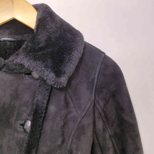 トラサルディ TRUSSARDI 羊革 Aライン ムートンジャケット レディース JPN:38