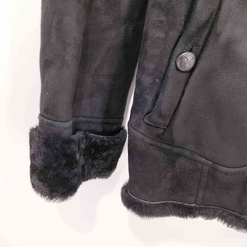 トラサルディ TRUSSARDI 羊革 Aライン ムートンジャケット レディース JPN:38