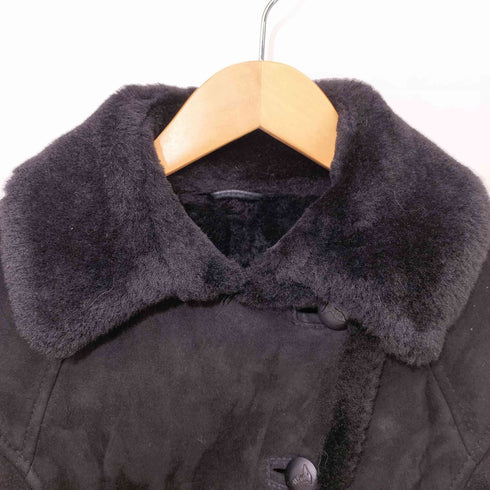 トラサルディ TRUSSARDI 羊革 Aライン ムートンジャケット レディース JPN:38