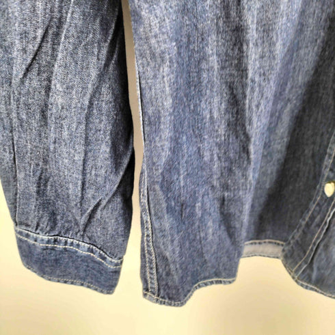 エディーバウアー Eddie Bauer デニム ワーク シャツ メンズ import:M