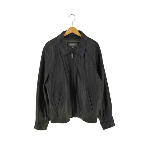 ウィルソン Wilsons Leather ライナー付き ジップアップ レザー ジャケット メンズ import:XL