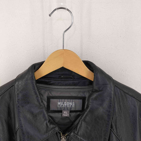 ウィルソン Wilsons Leather ライナー付き ジップアップ レザー ジャケット メンズ import:XL