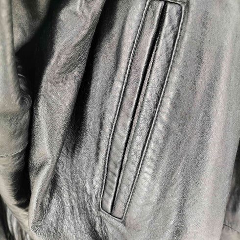 ウィルソン Wilsons Leather ライナー付き ジップアップ レザー ジャケット メンズ import:XL