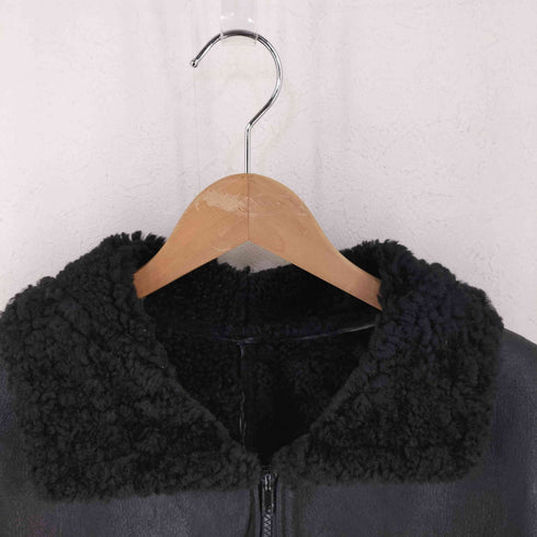 Rite & Real Fashions of New York USA製 内ボア ジップアップ レザー ジャケット メンズ import:XL