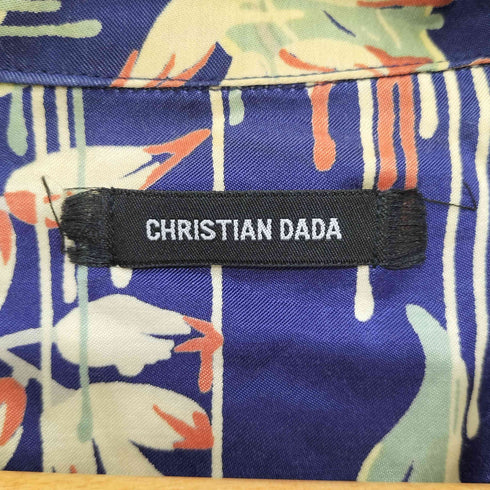 クリスチャンダダ CHRISTIAN DADA オープンカラー コットンキュプラ アロハシャツ メンズ JPN:44