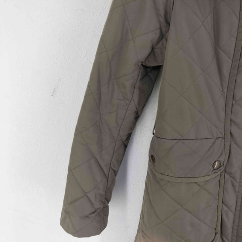 ユナイテッドアローズ UNITED ARROWS ラクーンファー 裏地レオパード柄 キルティングコート レディース JPN:38
