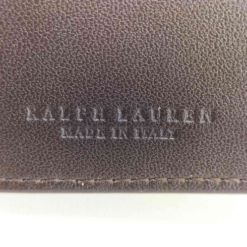 ラルフローレンパープルレーベル RALPH LAUREN PURPLE LABEL Burnished Leather Continental Wallet メンズ