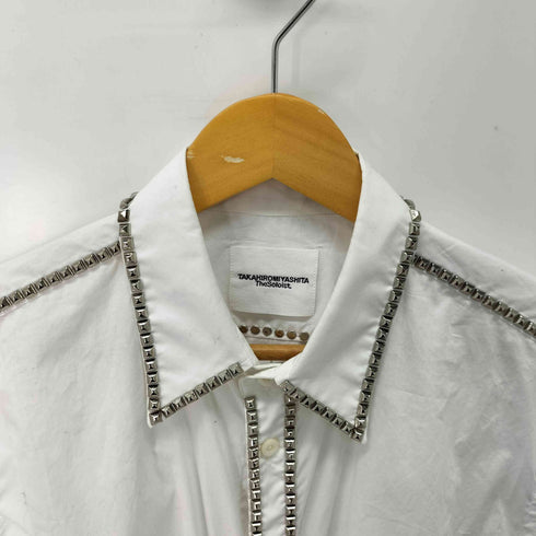 タカヒロミヤシタザソロイスト TAKAHIRO MIYASHITA The SoloIst. reglar collar broad shirt.(studs) / レギュラーカラー ブロードシャツ スタッズ メンズ JPN:50