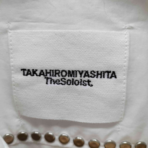 タカヒロミヤシタザソロイスト TAKAHIRO MIYASHITA The SoloIst. reglar collar broad shirt.(studs) / レギュラーカラー ブロードシャツ スタッズ メンズ JPN:50