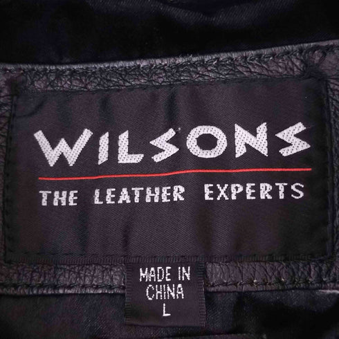 ウィルソン Wilsons Leather 90s Thinsulate 襟ボア ダブルジップレザージャケット メンズ JPN:L