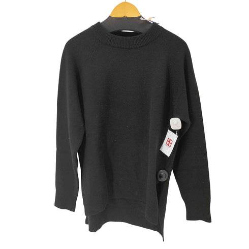 ジルサンダー JIL SANDER サイドスリット ウール オーバーサイズ ニット メンズ EUR:44