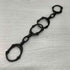 タカヒロミヤシタザソロイスト TAKAHIRO MIYASHITA The SoloIst. bone shaped carabiner bracelet -L-./BLACK ボーン カラビナ ブレスレット ブラック 925刻印 メンズ ONE SIZE