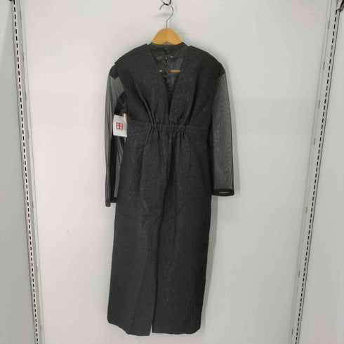 ANDRESD アンドレスド V line jacquard dress Vライン ジャガード ドレス ワンピース レディース S