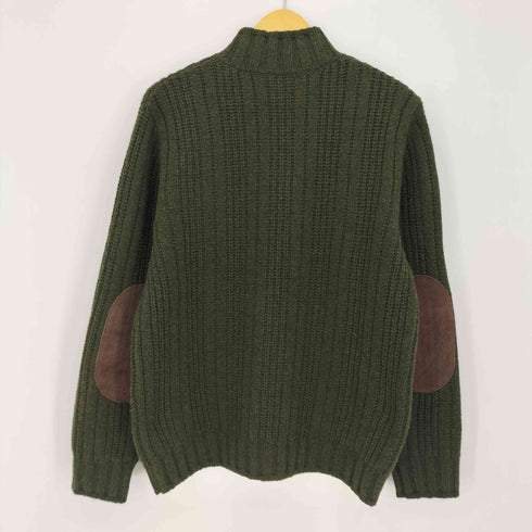 ランズエンド LANDS END エルボーパッチ ハーフジップニット メンズ JPN:M