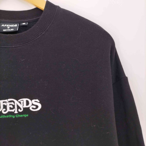 アフェンズ AFENDS ロゴ刺繍クルーネックスウェット メンズ JPN:S