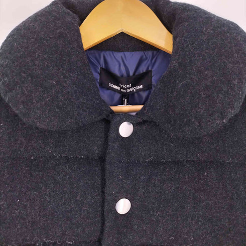 トリココムデギャルソン tricot COMME des GARCONS AD2013 13AW 丸襟 ウールダウンジャケット レディース JPN:S
