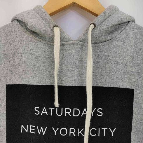 サタデーズニューヨークシティ Saturdays NYC ロゴプリント プルオーバーパーカー メンズ JPN:XS