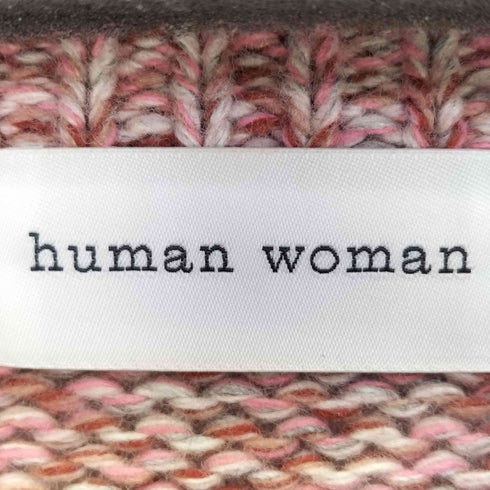 ヒューマンウーマン HUMAN WOMAN ローゲージMIXカラーニット レディース JPN:M