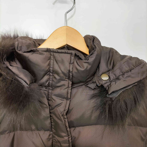 ミッシェルクラン MICHEL KLEIN フォックスファー ロング ダウンコート レディース JPN:38