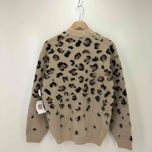 モンキータイム MONKEY TIME レオパード柄 厚手カーディガン メンズ JPN:S