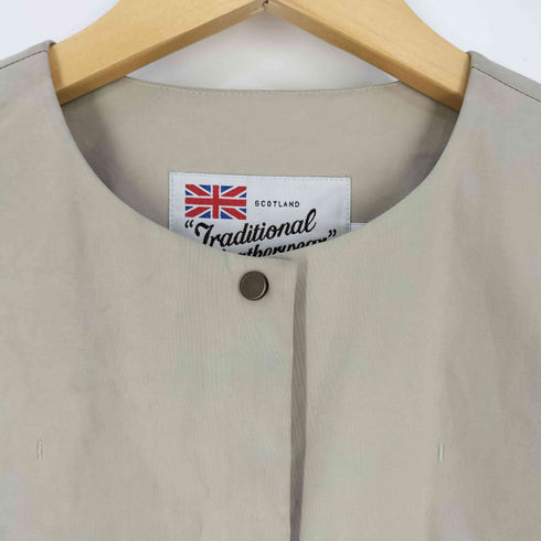 トラディショナルウェザーウェア Traditional Weatherwear ARKLEY LONG F ノーカラーコート レディース JPN:34