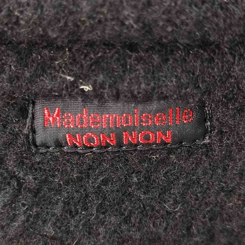 マドモアゼルノンノン mademoiselle NON NON OLD 裏地チェック フード ウールコート レディース