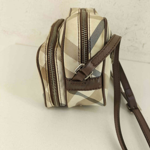 バーバリーブルーレーベル BURBERRY BLUE LABEL キャンバスチェックショルダーバッグ レディース