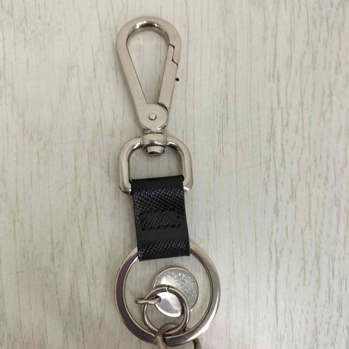 プラダ PRADA レザー切替 ロボット45 チャーム キーホルダー レディース