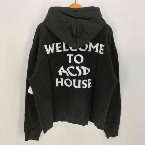 THE INTERNATIONAL ACID HOUSE ロゴ プリント プルオーバー パーカー メンズ
