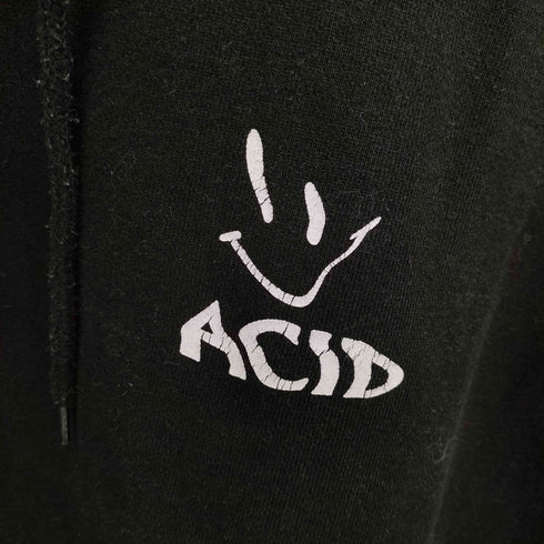 THE INTERNATIONAL ACID HOUSE ロゴ プリント プルオーバー パーカー メンズ