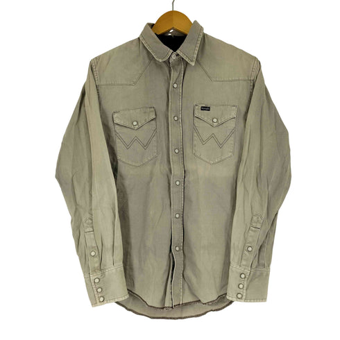 ラングラー Wrangler 80S 紺タグ デニムウエスタンシャツ メンズ import:M