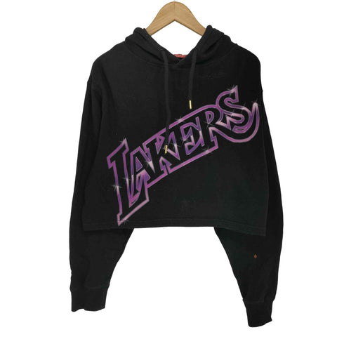 ミッチェルアンドネス mitchell&ness Y2K クロップドプルオーバーパーカー レディース M