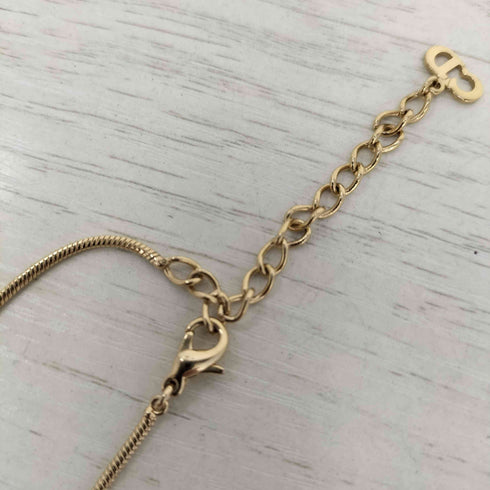 クリスチャンディオール Christian Dior old cdモチーフ ゴールド チェーンネックレス レディース