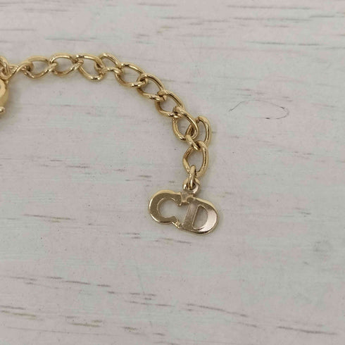クリスチャンディオール Christian Dior old cdモチーフ ゴールド チェーンネックレス レディース