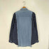 グッドデザインショップコムデギャルソン GOOD DESIGN SHOP COMME des GARCONS 14SS 総柄 ドット デニム ドッキング ロゴボタン シャツ メンズ JPN:M