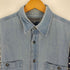 グッドデザインショップコムデギャルソン GOOD DESIGN SHOP COMME des GARCONS 14SS 総柄 ドット デニム ドッキング ロゴボタン シャツ メンズ JPN:M