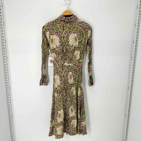 エイチアンドエム H&M WILLIAM MORRIS 総柄シャツワンピース レディース DE:32