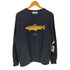 BROOK Brown Trout Sweat トラウト プリント クルーネック スウェット メンズ import:XL