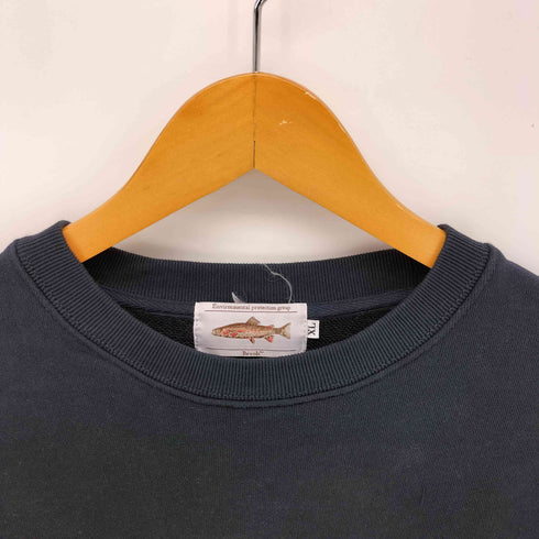BROOK Brown Trout Sweat トラウト プリント クルーネック スウェット メンズ import:XL