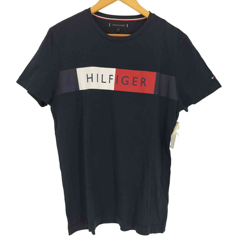トミーヒルフィガー TOMMY HILFIGER ロゴプリント クルーネック S/S Tシャツ メンズ JPN:M