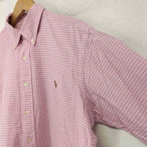 ラルフローレン RALPH LAUREN CLASSIC FIT ポニー刺繍 ギンガムチェックボタンダウンシャツ メンズ 16 34/35