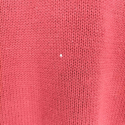 トミーヒルフィガー TOMMY HILFIGER ワンポイント刺繍クルーネックコットンニット メンズ L